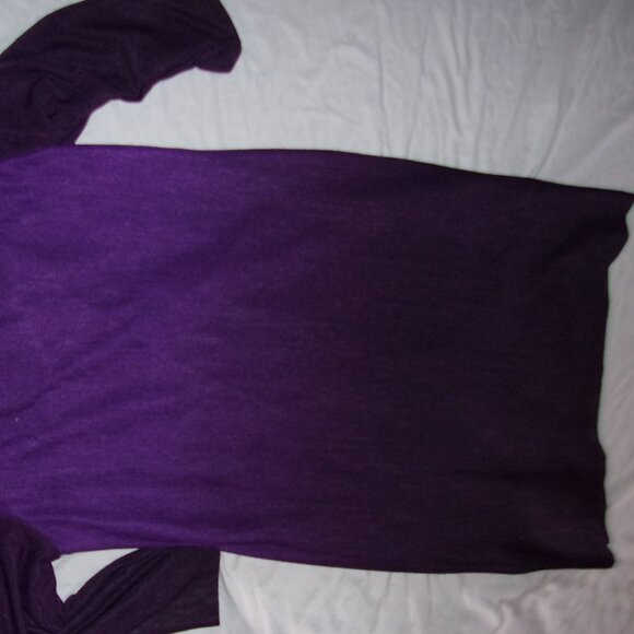 sweater dress ronni nicole womens size 8 purple long sleeve medium - Picture 5 of 5